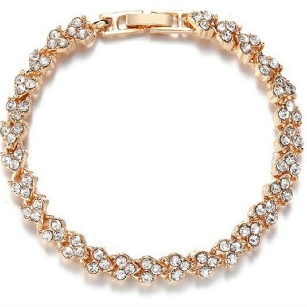 50% off! Gold Tennis Bracelet